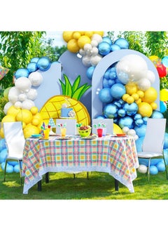 Sowide Cartoon Sponge Party Decorations,Sponge Theme Balloon Garland Arch Kit, Yellow Blue Clear Balloon Arch For Cartoon Sponge Birthday Baby Shower Party Supplies Sponge Bob Party Supples  - Image 5