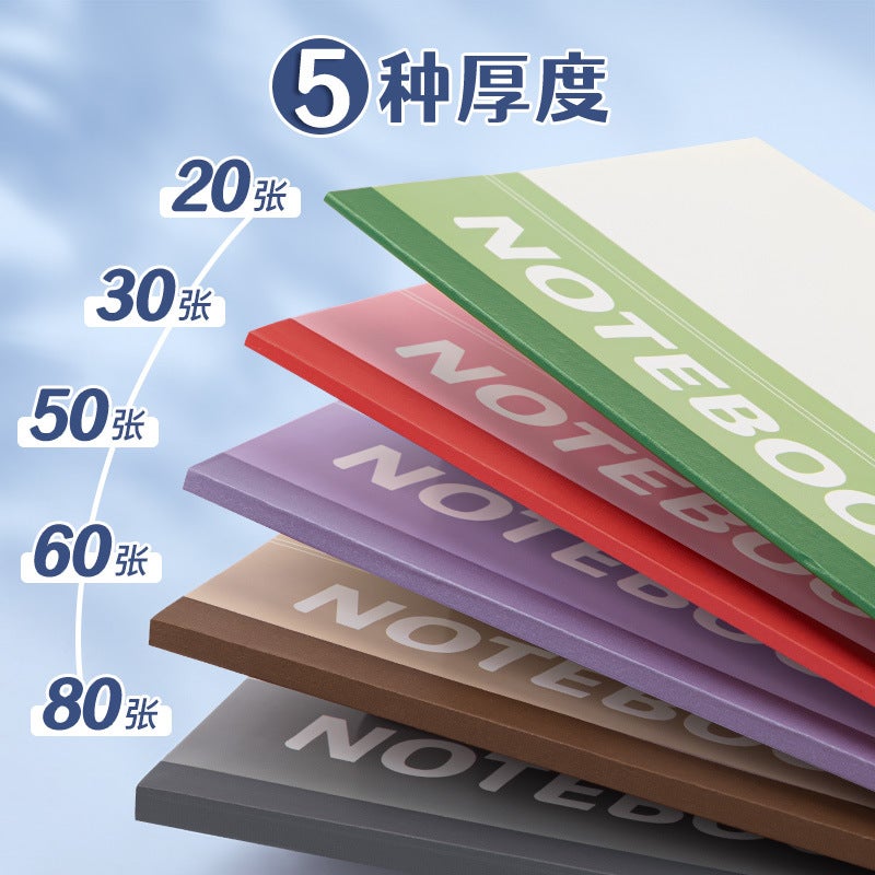 Notebook Simple Senior High School Junior High School Stationery Primary School Office Supplies Notepad A5 Work Soft Copy - Image 3
