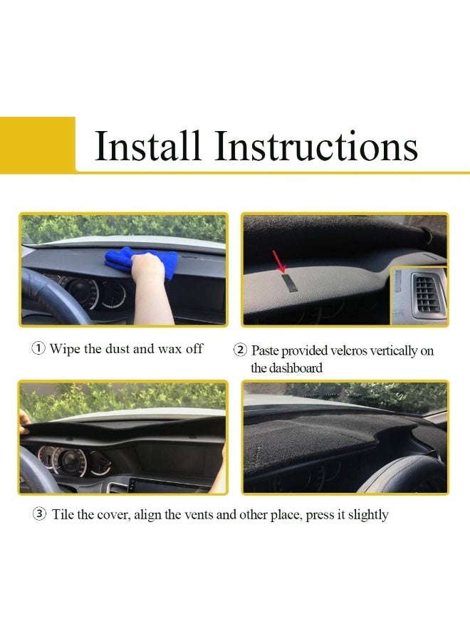 Fcovergurus Custom Fit for Lexus ES350 2007-2012, Dashboard Cover Pad Carpet Protector (Black) F117 - Image 4