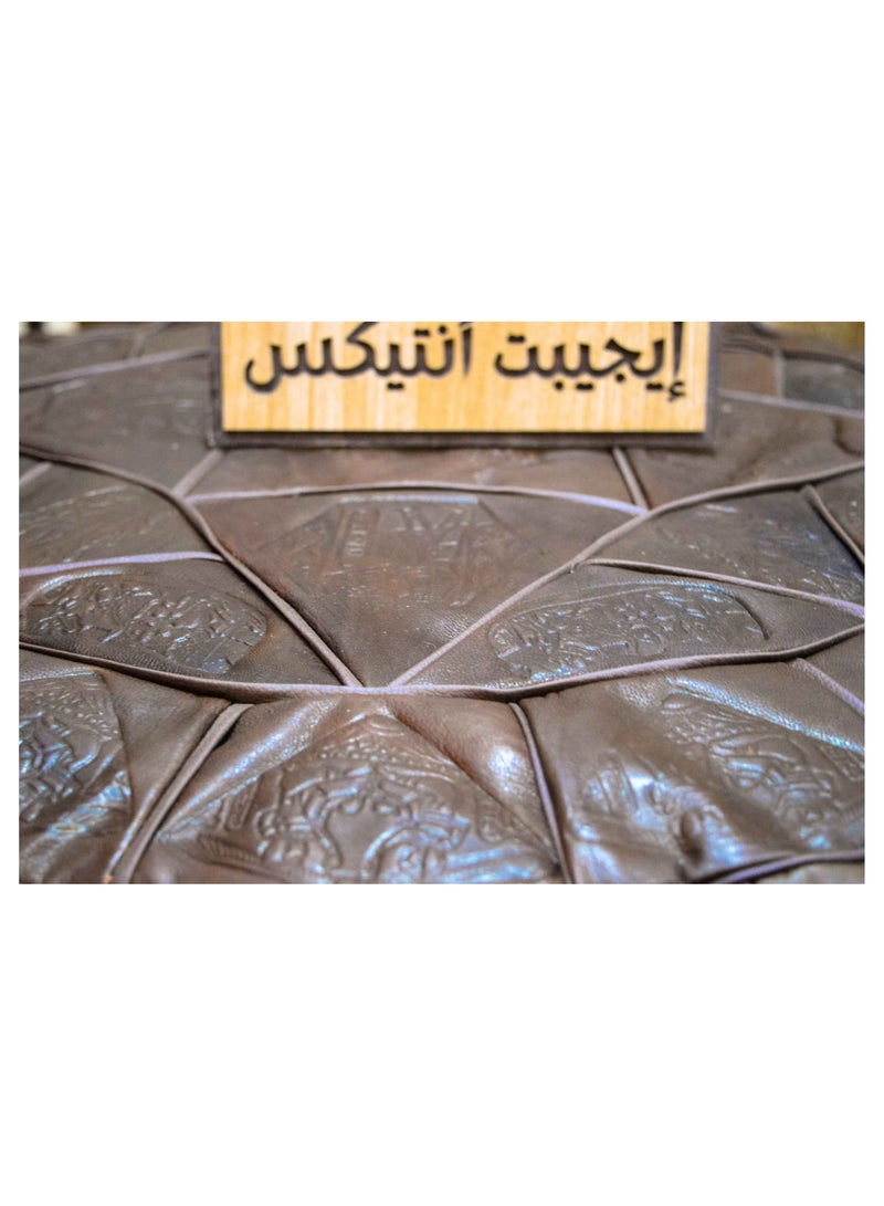 ايجيبت انتيكس بوف فرعوني جلد طبيعي 100% لون بني من انتاج ايجيبت أنتيكس صناعة يدوية 100%  - Image 4