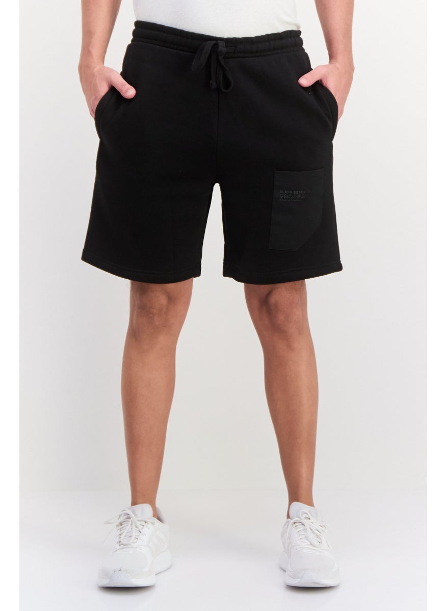 Blank Essentials - Men Brand Logo Basic Short, Black - Image 1