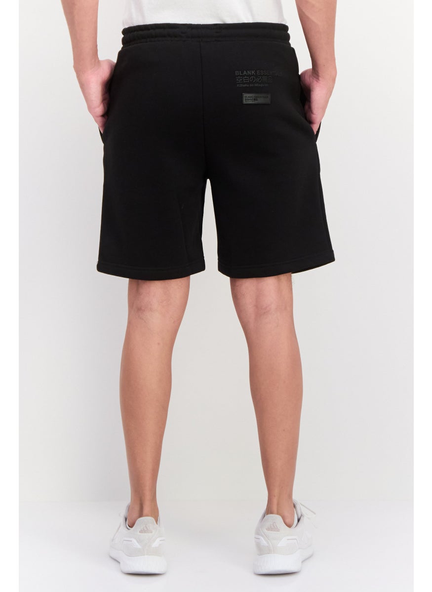 Blank Essentials - Men Brand Logo Basic Short, Black - Image 1