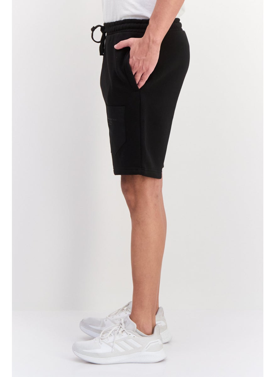 Blank Essentials - Men Brand Logo Basic Short, Black - Image 1