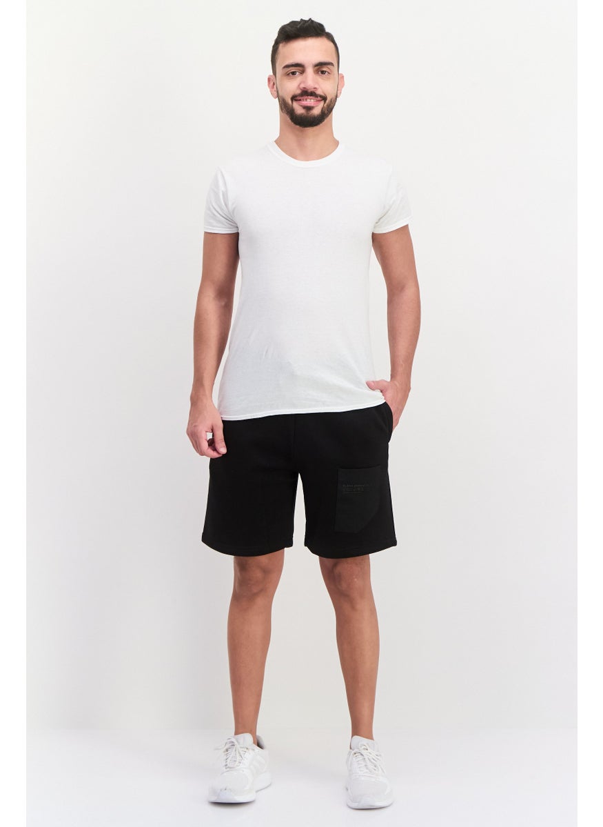 Blank Essentials - Men Brand Logo Basic Short, Black - Image 1