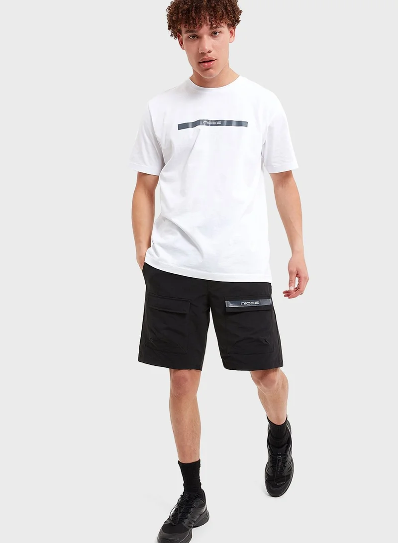 nicce london Element Cargo Shorts