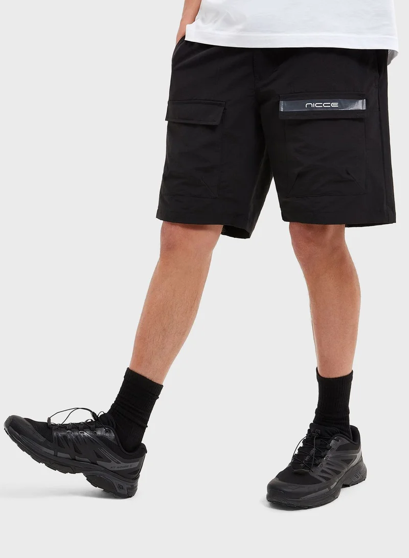 nicce london Element Cargo Shorts