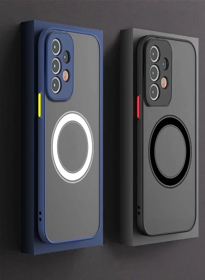 Doowear جراب Doowear Galaxy S20 FE مغناطيسي [يدعم شاحن Magsafe] لاسلكي، مقاوم للخدش والصدمات، شفاف غير لامع، يوفر حماية كاملة للكاميرا، غطاء هاتف نحيف ورفيع لهاتف Samsung Galaxy S20 FE 6.5 بوصة - أزرق - Image 3