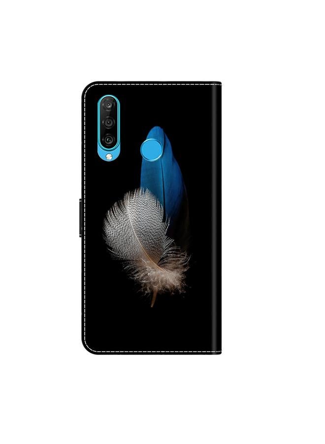 Green Tiger Case For Huawei P30 Lite Crystal 3D Shockproof Protective Leather Phone Case - Image 3