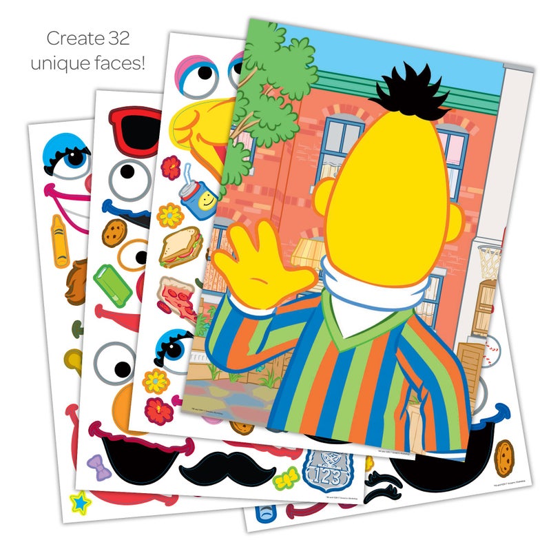 Bendon Sesame Street Create-A-Face Sticker Pad | Sesame Street Stickers & Pad | Includes 200+ Stickers | Officially Licensed - Image 2