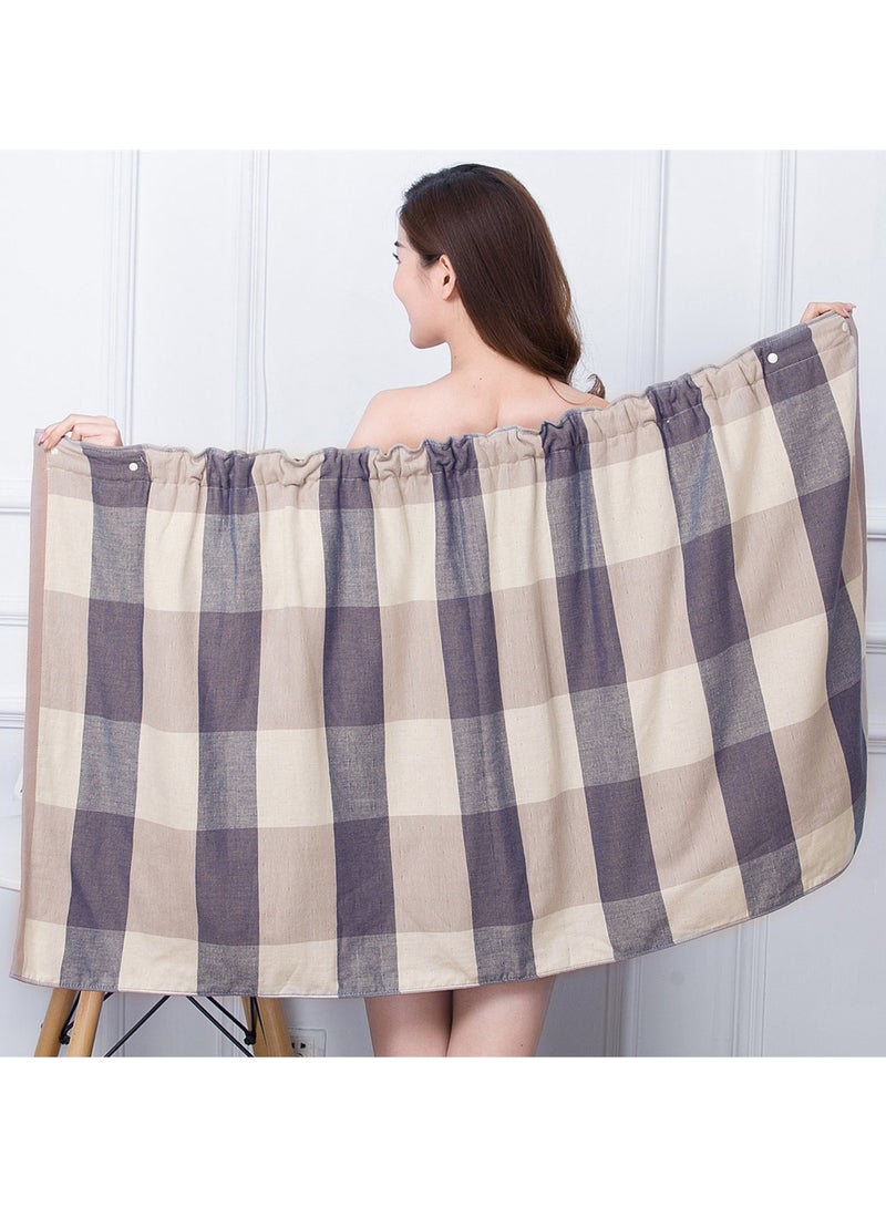 Bath Wrap Towels for Women, Microfiber Wearable Adjustable Bath Towel, Adjustable Soft Bathroom Shower Wrap Towel with Velcro, Absorbent - Image 5
