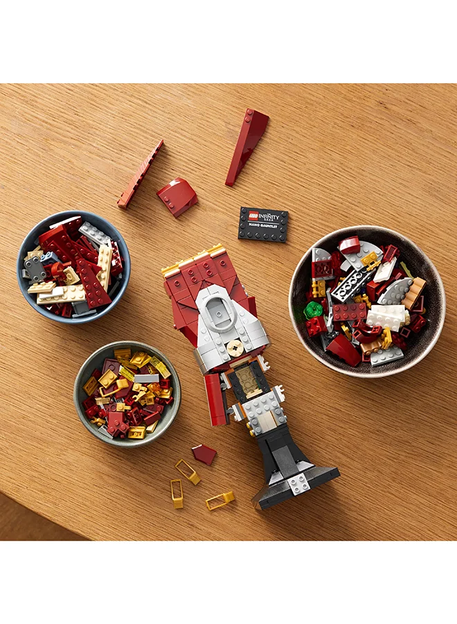 LEGO Marvel Nano Gauntlet Collectible Building Kit; Replica Iron Man Gauntlet From Marvel Studios’ Avengers: Endgame Movie With Infinity Stones And Jointed Fingers; Gift For Adult Model-Makers (675 Pieces) 76223