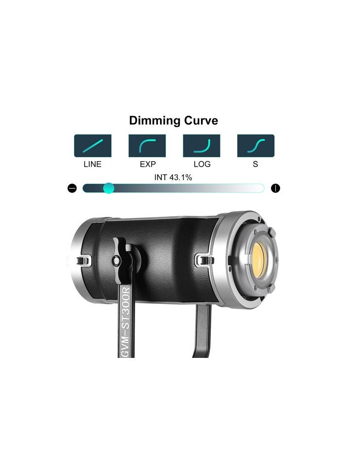 جي في أم إضاءة فيديو GVM ST300R COB LED مزدوجة الجانب RGB + بي-كلر – قابلة للتعديل 3200K–5600K، مؤشر CRI 97+، قابل للتعتيم، إضاءة احترافية للاستوديو والمواقع الخارجية للتصوير الفوتوغرافي والفيديو - Image 2