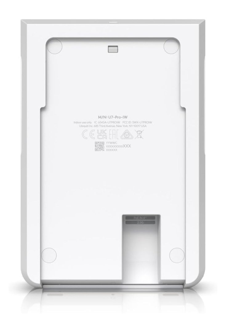 يوبيكويتي نيتووركس - Ubiquiti Unifi U7 Pro Wall WiFi 7 Wall Mounted Access Point, 6 Spatial Streams, 6 GHz Support, Tailored for Home Builders - Image 1