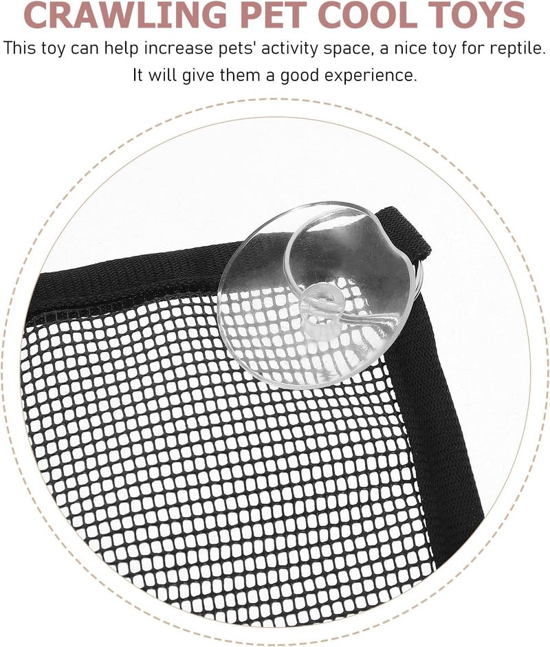 Reptile Hammock Net 2pcs Lizard Hanging Bed Mesh Hammock for Bearded Dragons and Small Pets Summer Cooling Cage Accessory - Image 3