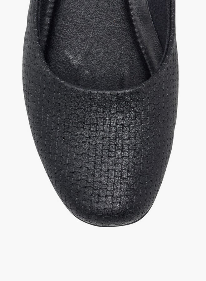 Piccadilly Women's Textured Slip-On Ballerina Shoes  - Image 4
