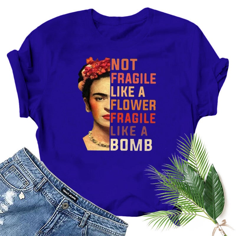wish independent station girl avatar fun pattern printed short sleeve t-shirt - Image 1