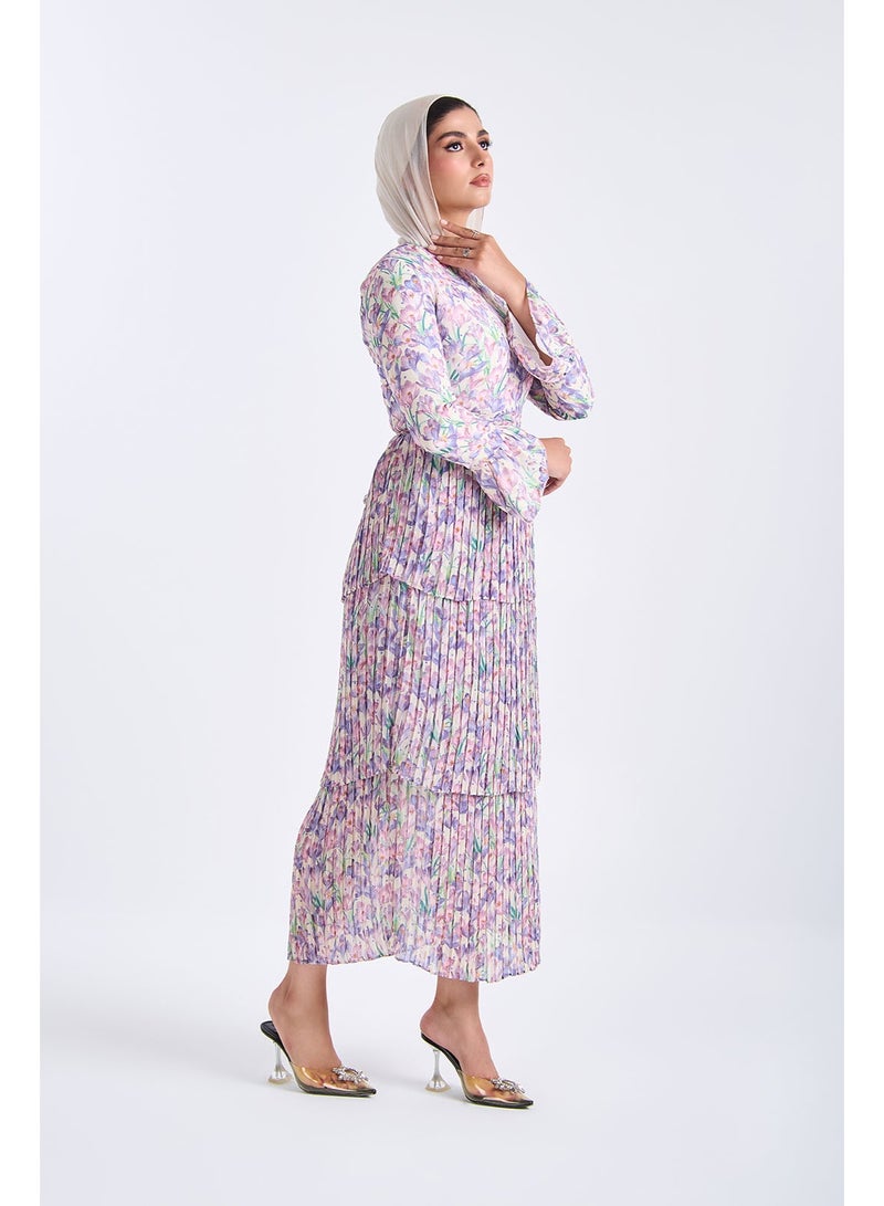 حجاب هاوس فستان لافندر - Image 1