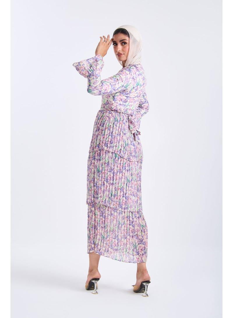 حجاب هاوس فستان لافندر - Image 3