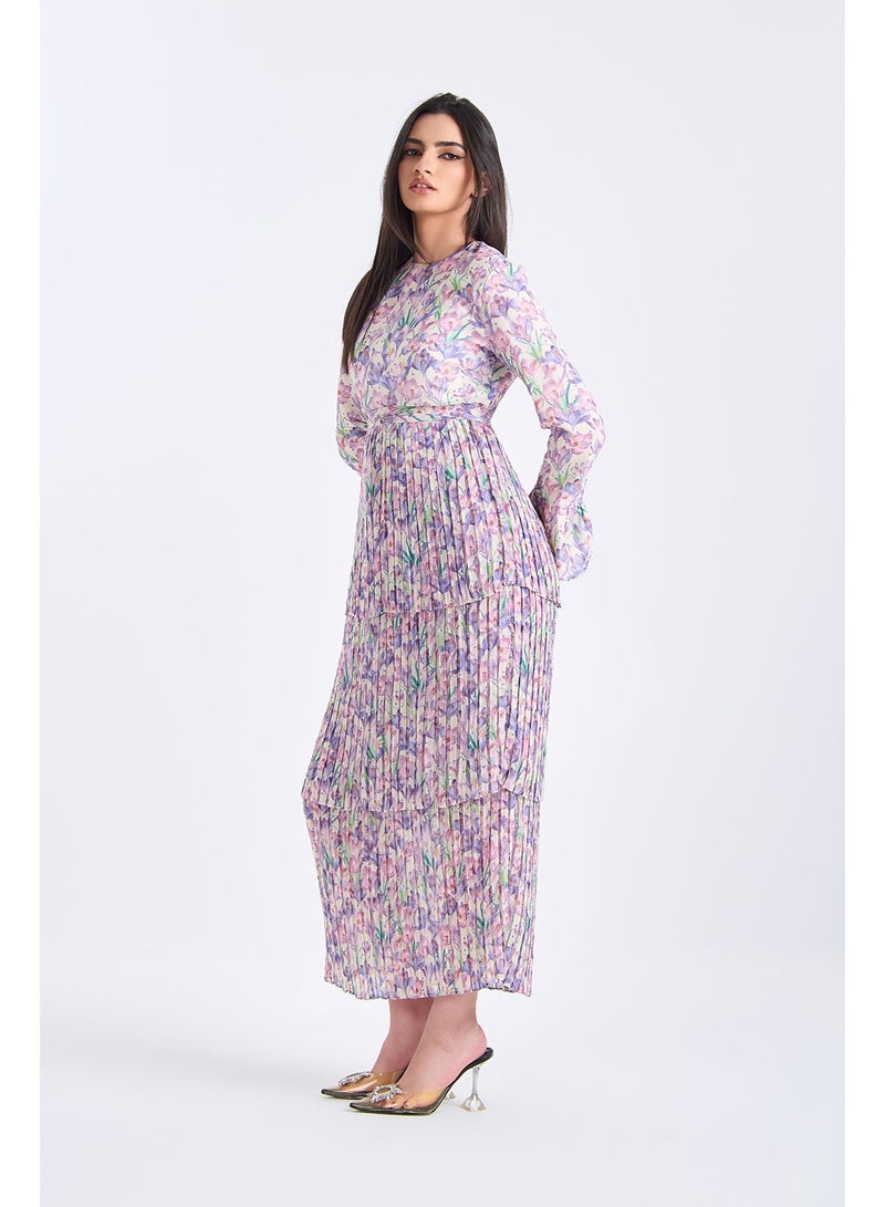 حجاب هاوس فستان لافندر - Image 5