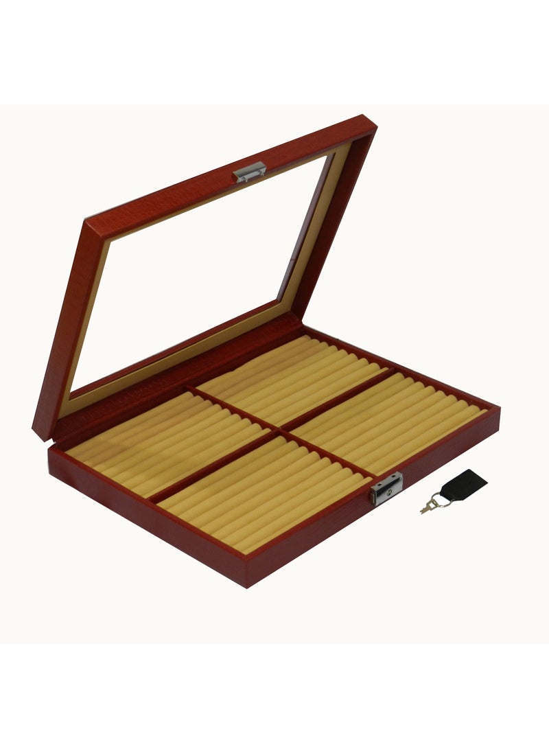 LAVERI LEATHER Laveri Ring Storage Display Box with Ring Holder Showcase for Store Display, Jewelry Show & Home ~ Jewelry Tray Organizer  - Image 4