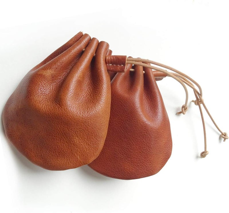 Analys CC Fantastic Workmanship Genuine Leather Drawstring Coin Purse - Image 3