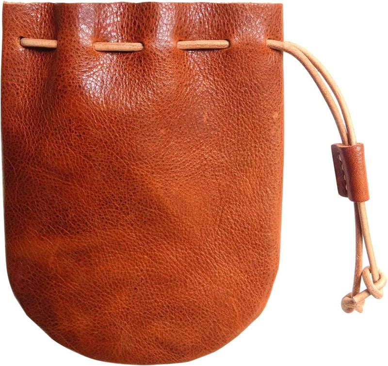 Analys CC Fantastic Workmanship Genuine Leather Drawstring Coin Purse - Image 1