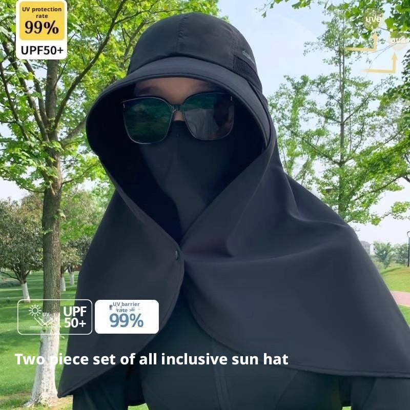 Women's UV Protection Bucket Hat with Extra Long Brim and Neck Flap - Image 3