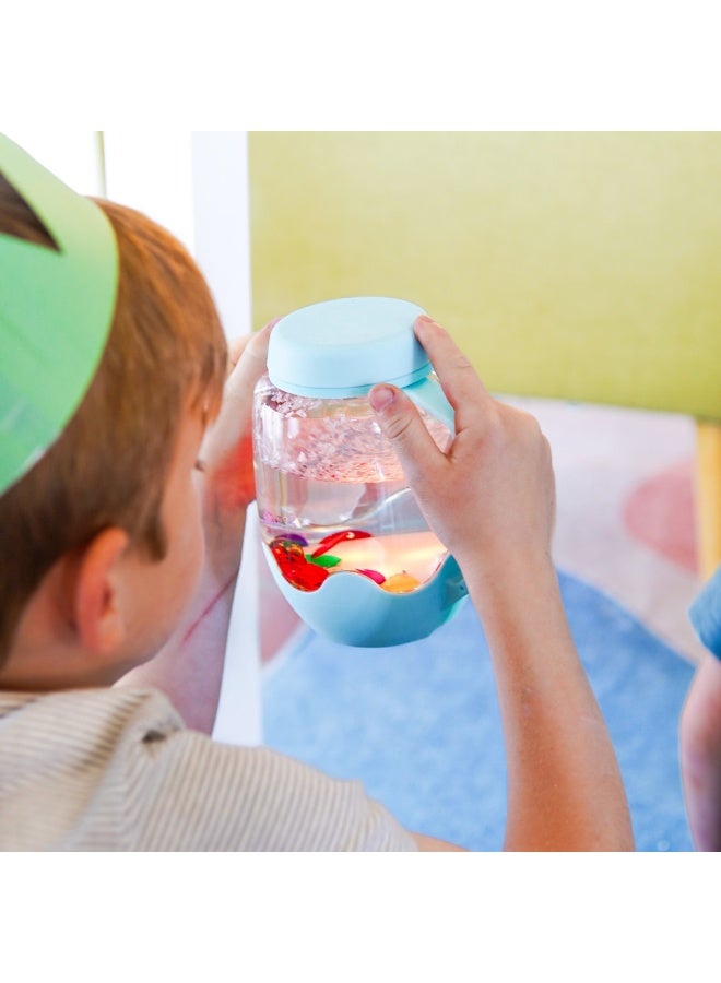 جلو بالز تضيء مع وعاء اللعب الحسي المائي، ولعب الماء للأطفال والرضع - Image 4