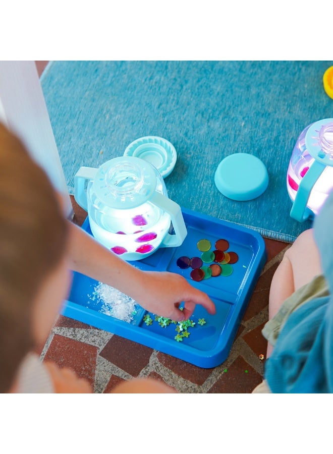 جلو بالز تضيء مع وعاء اللعب الحسي المائي، ولعب الماء للأطفال والرضع - Image 5