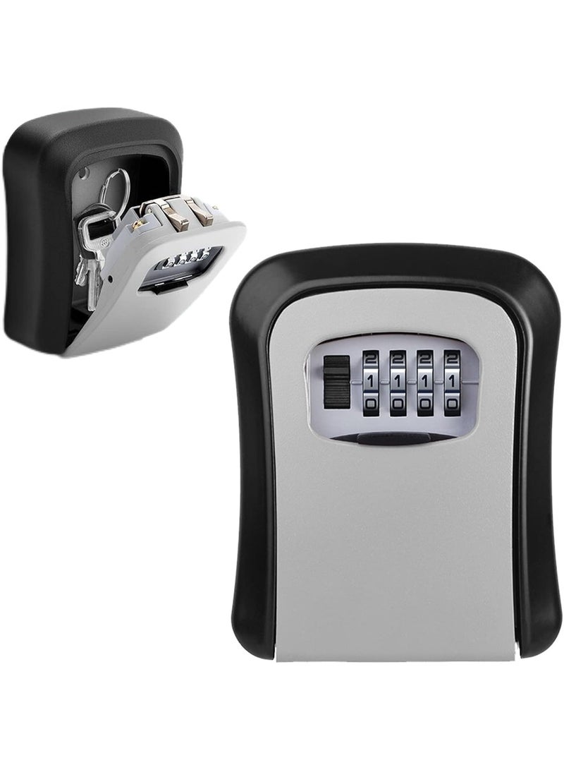 Outdoor Wall Key Safe with 4-Digit Code Lock – Secure Lockbox for Home, Garage, School, and Caregivers – Protects Spare Keys and Ensures Access Control - Image 1