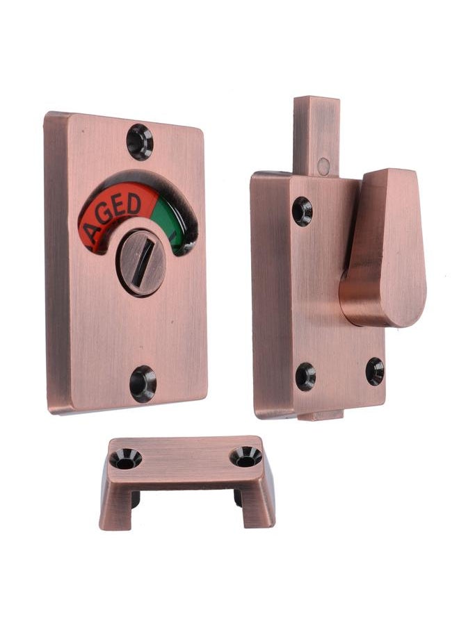 Thoraya - Partition Door Lock with Handle Public Toilet Restroom Bolt Lock Indicator Accessory - Image 1