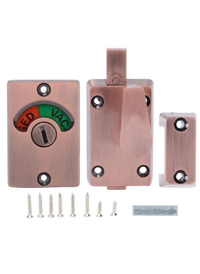 Thoraya - Partition Door Lock with Handle Public Toilet Restroom Bolt Lock Indicator Accessory - Image 1