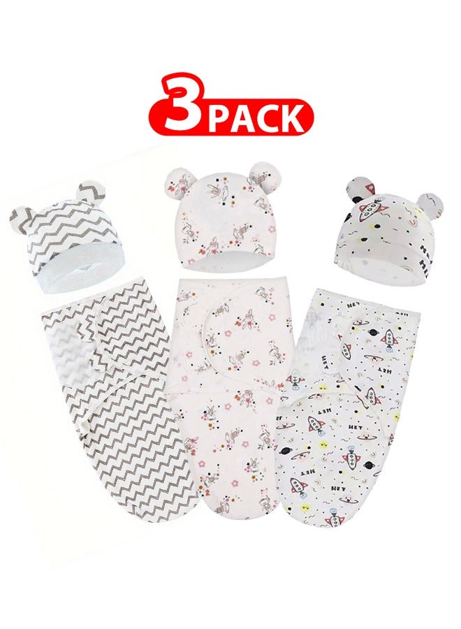MARGOUN 3 Packs Of Baby Swaddle Blanket Infant Sleeping Bag Baby Bath Towel Swaddling Wrap Sleep Bags Bedding Accessories - Image 1