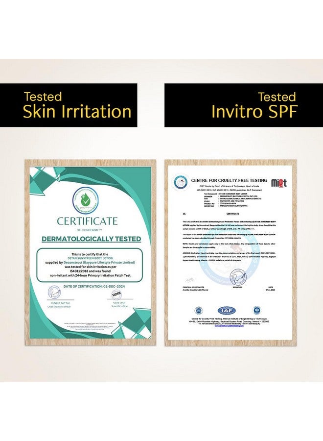 Deconstruct لوشن الجسم الواقي من الشمس ديكونستراكت ديتان SPF 50 PA++++ | حماية واسعة الطيف من UVA و UVB | تركيبة خفيفة الوزن ومقاومة للماء وغير دهنية | مع حمض كوجيك ونياسيناميد لتقليل خطوط التان وتفتيح البشرة | لجميع أنواع البشرة | 90 مل - Image 5