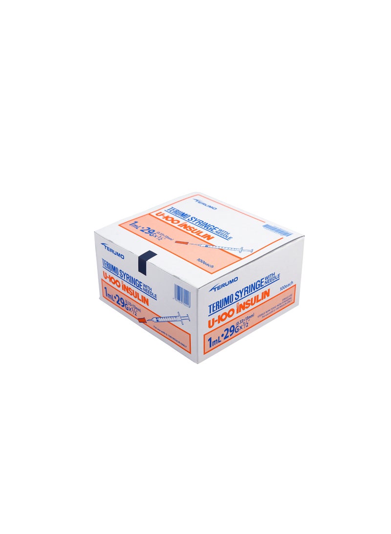 Terumo 1ml insulin syringe with needle 29G x1/2 (0.33 x 13mm) - Image 4