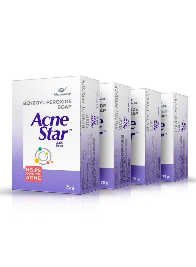 Acnestar صابون أكني ستار عبوة من 4، مطهر - Image 1