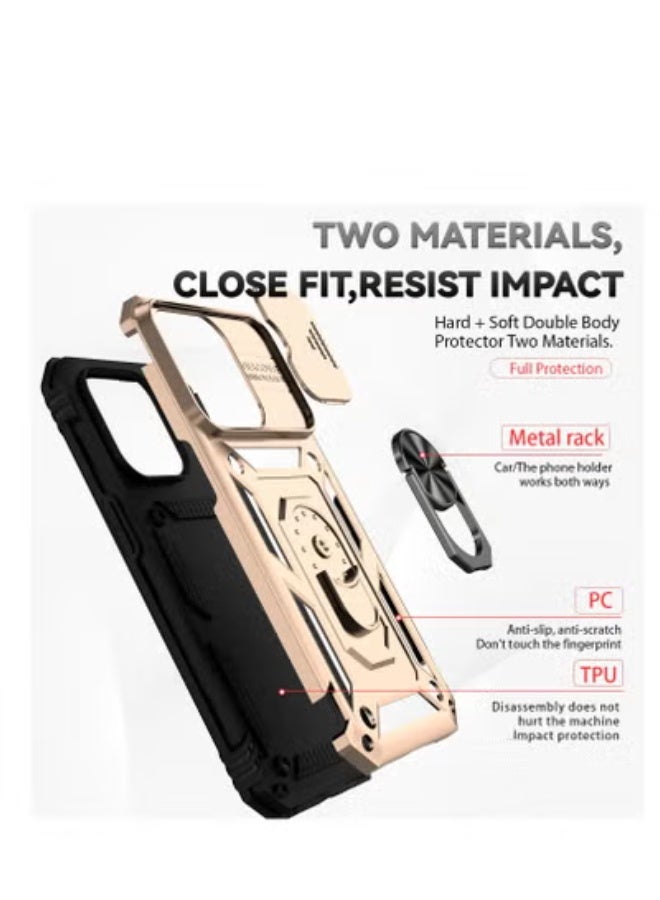 GULFLINK Back Cover Phone Protect Case For iPhone 14 Promax Gold - Image 2