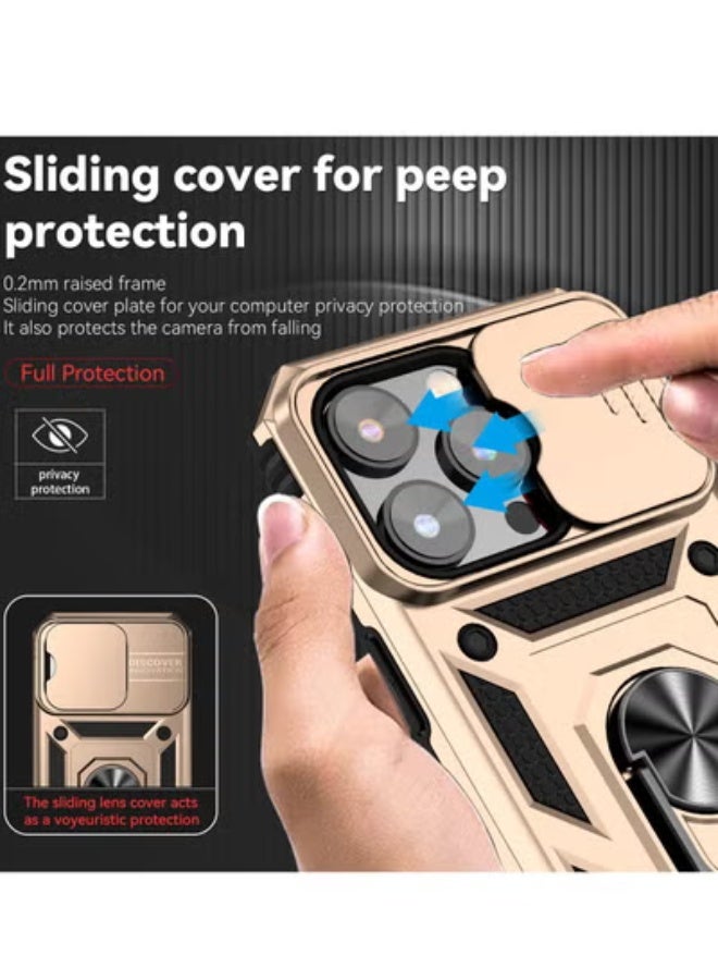 GULFLINK Back Cover Phone Protect Case For iPhone 14 Promax Gold - Image 3