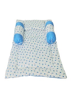 Brandonn BRANDONN Baby Bedding Gift Pack Combo of Bed with 3 Pillow Set and Sleeping Bag | Carry Bag Combo of 2, Sky Blue  - Image 4