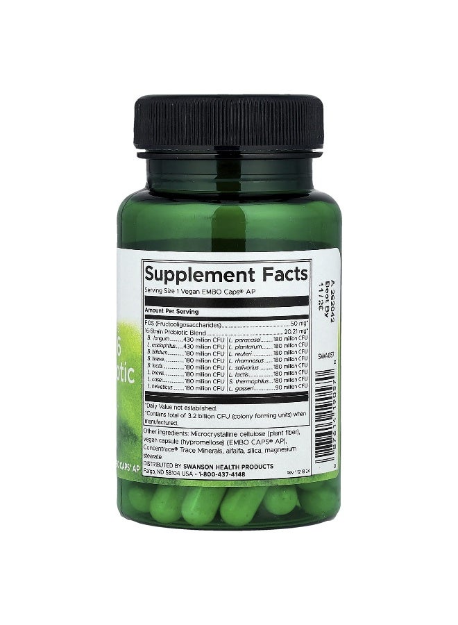 SWANSON Swanson, Dr. Stephen Langer's Ultimate 16 Strain Probiotic with FOS, 30 Vegan EMBO Caps® AP  - Image 2