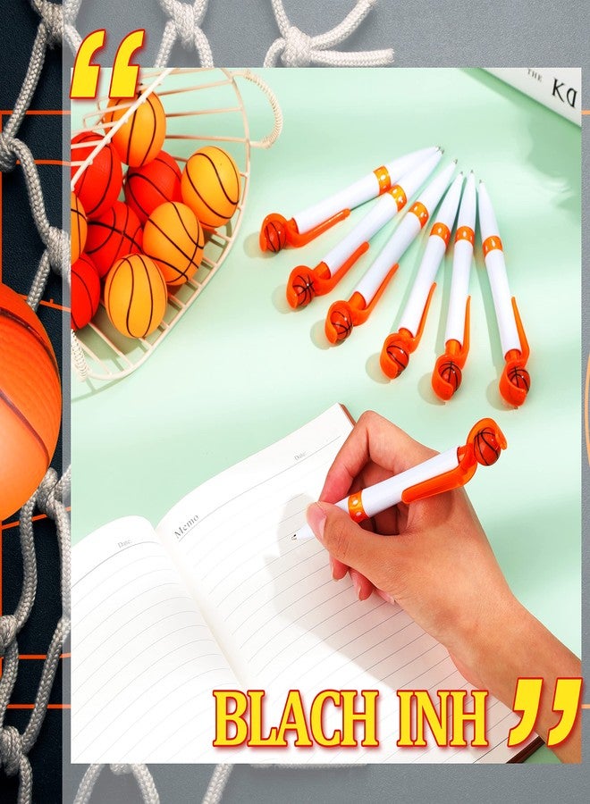 Harloon 18 Pcs Basketball Pens Sports Ballpoint Pens Cool Sport Writing Ballpoint Pen Ball Sports Pen Basketball Party Favors for Stationery Office Desk Decor Accessories - Image 3