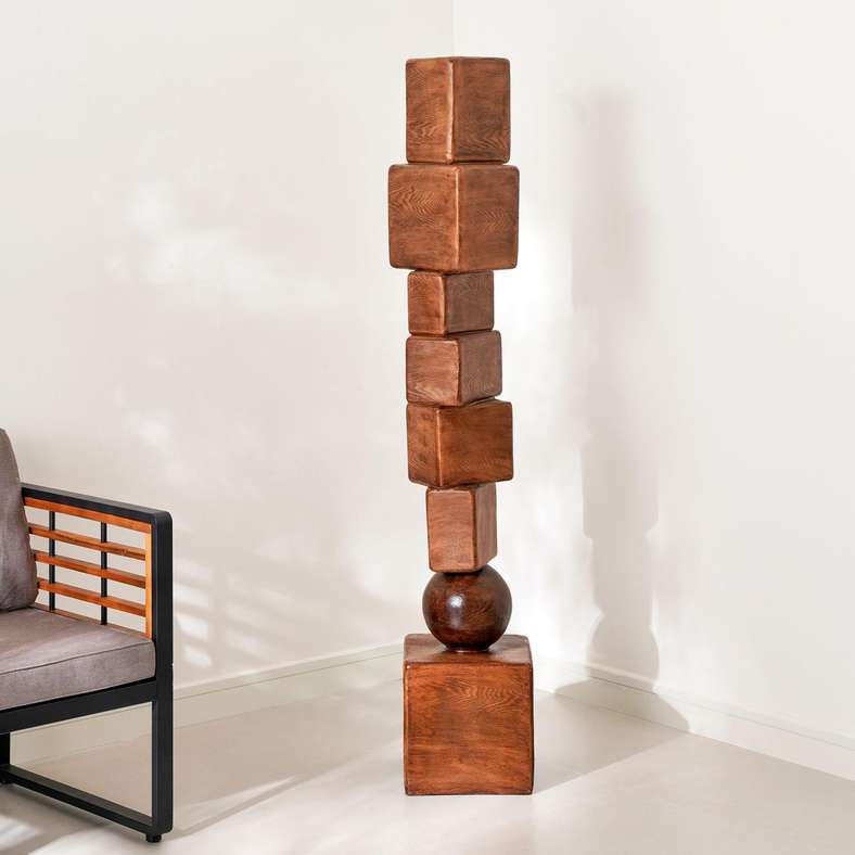 Pan Home Brown Polyresin Large Decor Sculpture