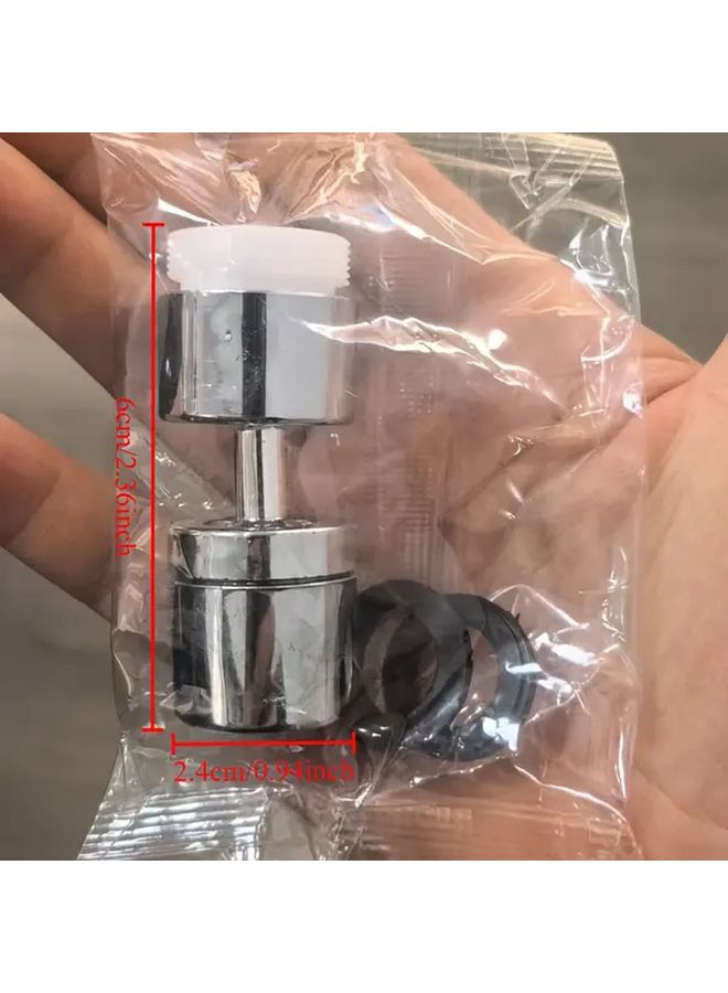 Silvery 360 Rotating Dual Mode Splash Proof Kitchen and Bathroom Faucet with Rainfall Shower Water Flow - Image 4