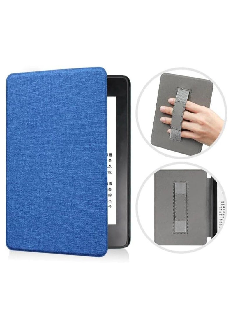Case Cover with Hand Strap Belt for All-New Kindle 11th Generation 2024/2022 Release, 6 inch, Smart Slimshell with Auto Sleep/Wake (Blue)  - Image 2