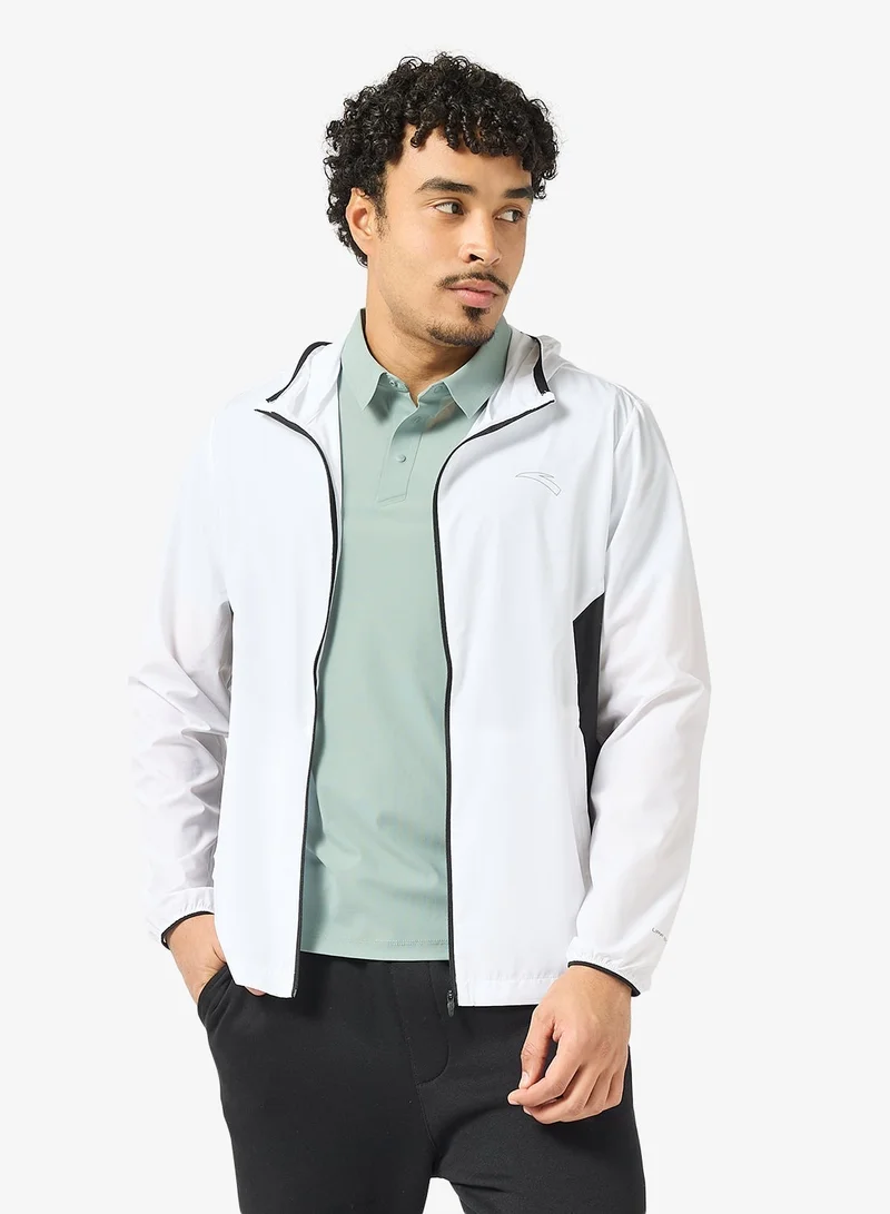 ANTA LightShield Windbreaker Jacket - Slim Fit Running Woven Track Top  - Running