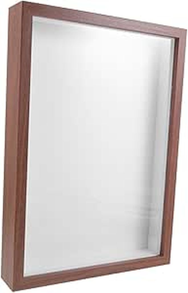 Dried Flowers Shadow Box Frame Sturdy Botanical Specimen Display Case - Image 1