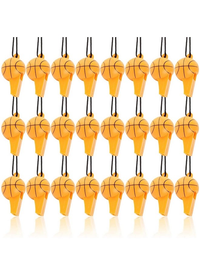 Blue Panda Basketball Whistles For Party Favor, Sports Birthday Supplies (24 Pack)  - Image 1