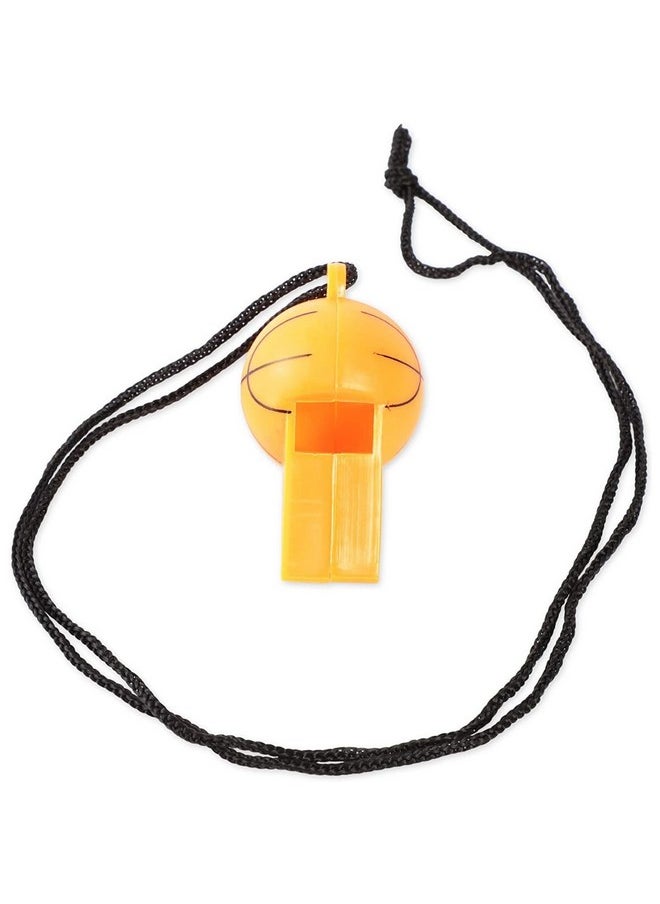 Blue Panda Basketball Whistles For Party Favor, Sports Birthday Supplies (24 Pack)  - Image 4