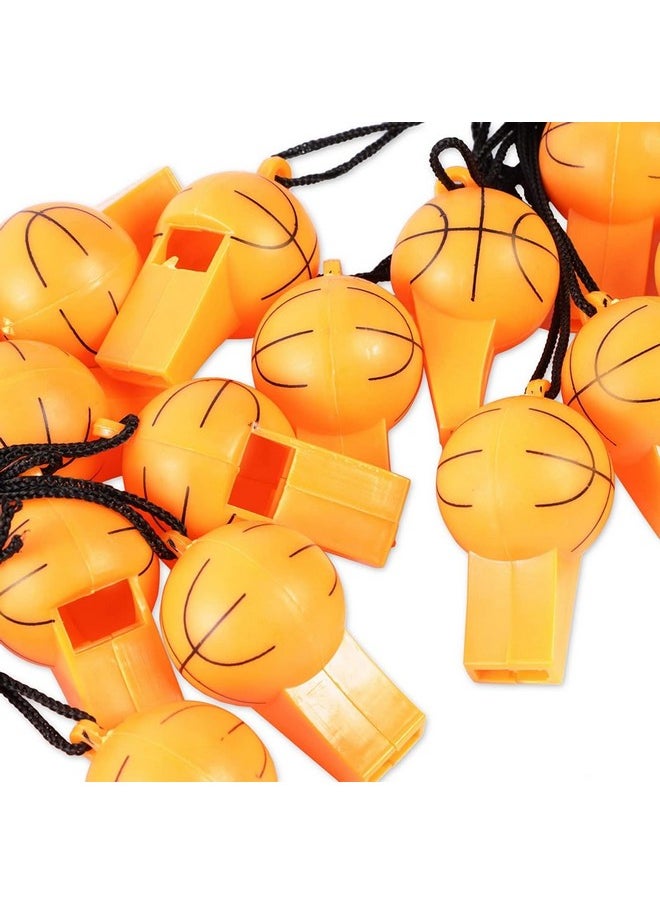Blue Panda Basketball Whistles For Party Favor, Sports Birthday Supplies (24 Pack)  - Image 5