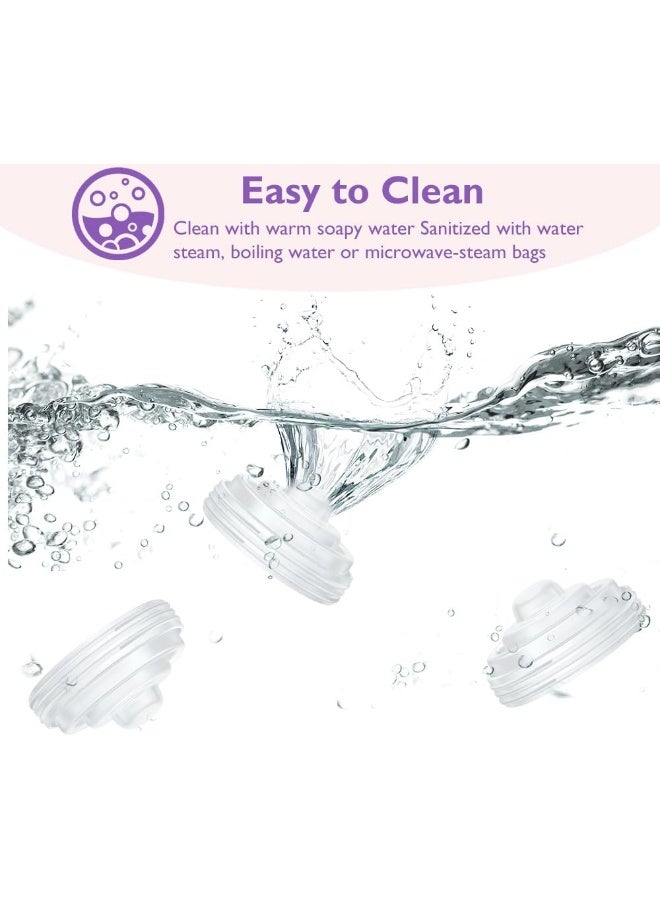IVARONAL 6Pcs Duckbill Valves and 2Pcs Diaphragm Compatible with Momcozy M5 Breast Pump - Image 5